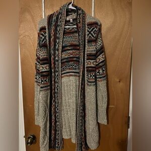 Multicolor Patterned Women's Cardigan